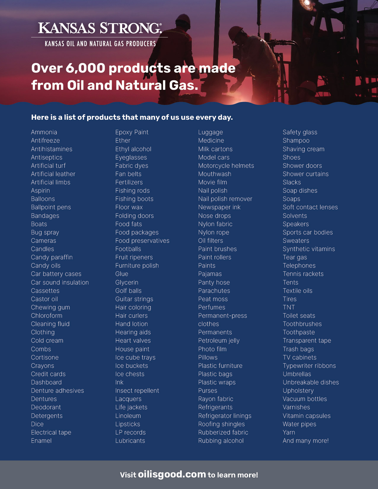 Product sheet for Kansas Strong