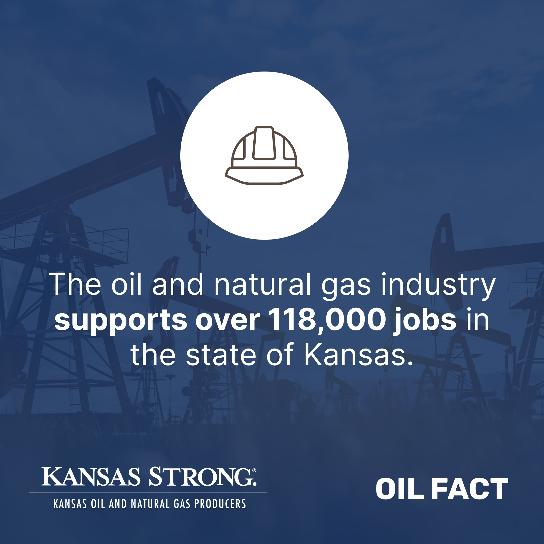 The oil and natural gas industry employs over 118,000 people.